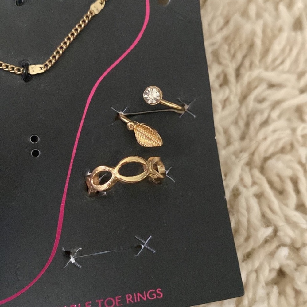 ankle + toe ring set - Picture 2 of 2